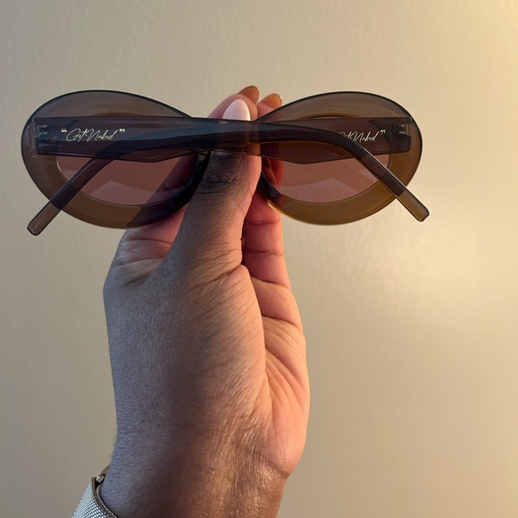 1980NINE brown oval sunglasses